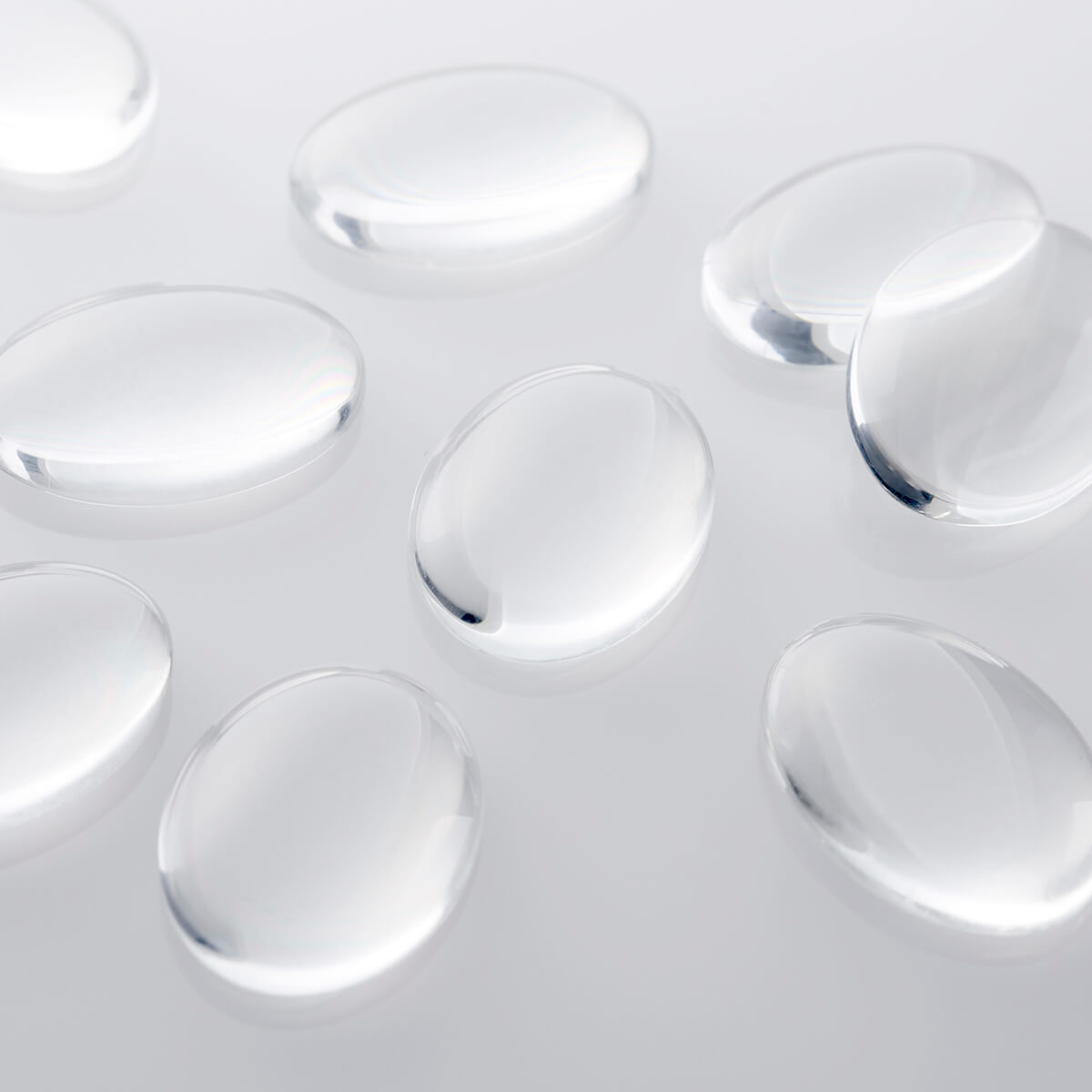 オーバルガラスディスプレイビーズ