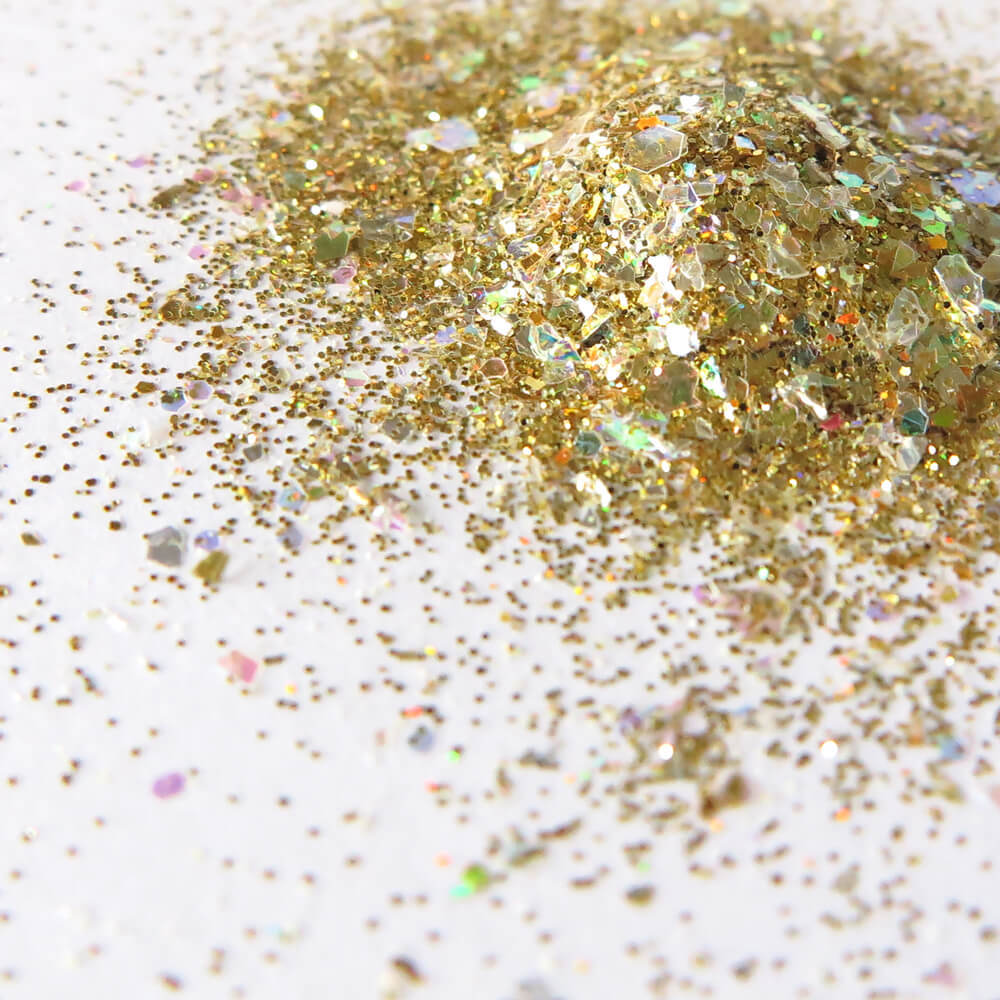 スパークリング　グリッター　００５　パーティーゴールド