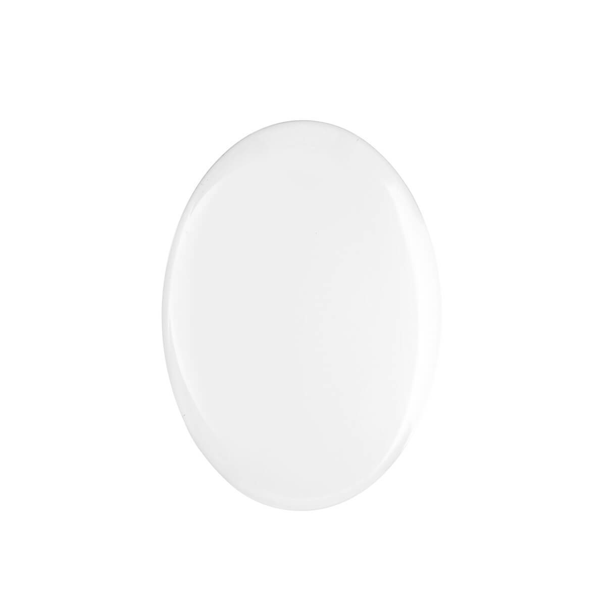 オーバルガラス　ディスプレイビーズ　クリア　24p